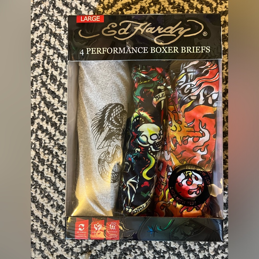 Ed Hardy Performance Boxer Briefs